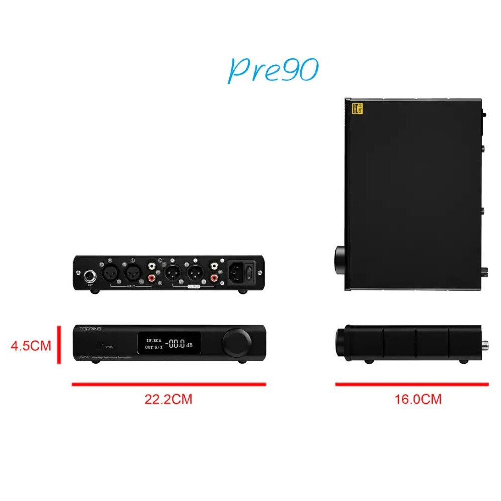 Topping Pre90 Analog High-Performance Stereo Preamp